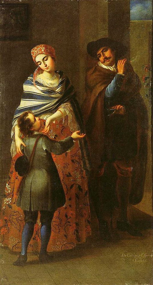 castizo and spaniard produce spaniard